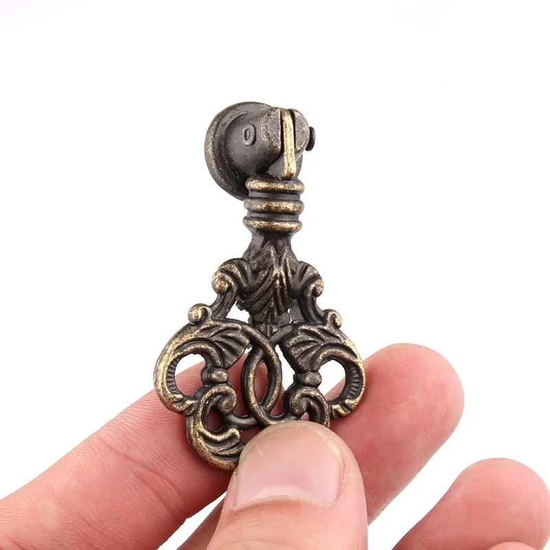 1x Antique Bronze Kitchen Cabinet Knobs and Handles Dresser Cupboard Door Metal Pendant Knob Retro Furniture Pulls