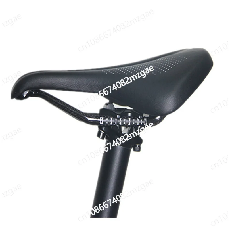 Full Carbon Fiber Mountain Bike Saddle Road Bike Seat Cushion Bicycle Seat Cushion Comfortable Leather Seat Bag