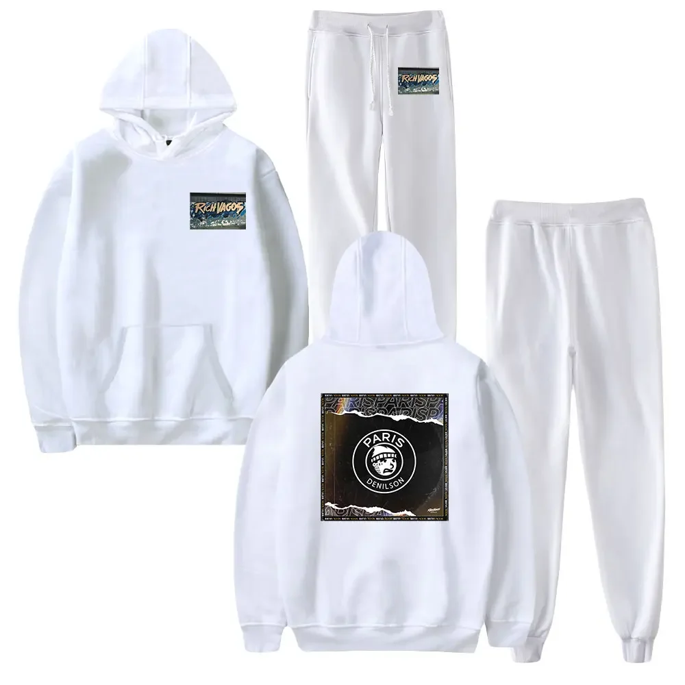 Reiche Vagos 2 Stück Sets Trainings anzug Männer Kapuze Sweatshirt Hosen Pullover Hoodie Sportswear Anzug Ropa Hombre Casual Männer Kleidung