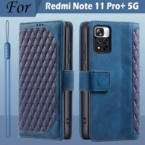 For Xiaomi Redmi Note 11 Pro+ 5G Case Leather Wallet Flip Case For Redmi Note 11 Pro+ 5G Plus Phone Cases Note 11 Pro Plus Cover