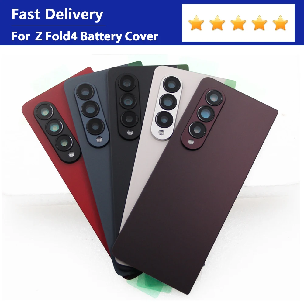 Für Samsung Z Fold 4 F936 U N B/DS W AAA Qualität Zurück Gehäuse Batterie Abdeckung Glas Tür Kamera lünette Objektiv Ersatzteil