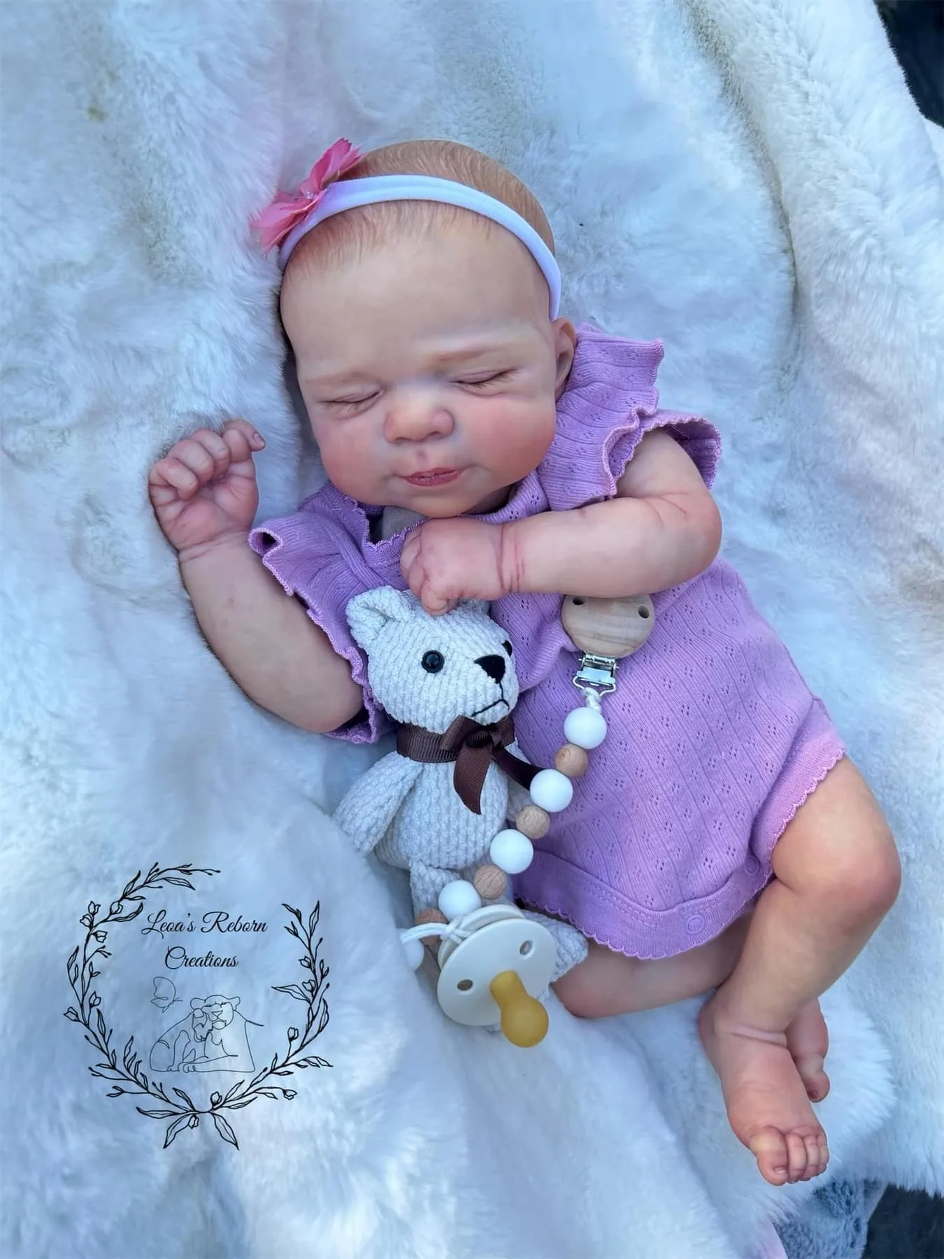 NPK 19-inch Newborn Baby Reborn Doll - Pascale Soft Body Lifelike Cuddly 3D Skin Multiple Layers Painting Realistic Touch