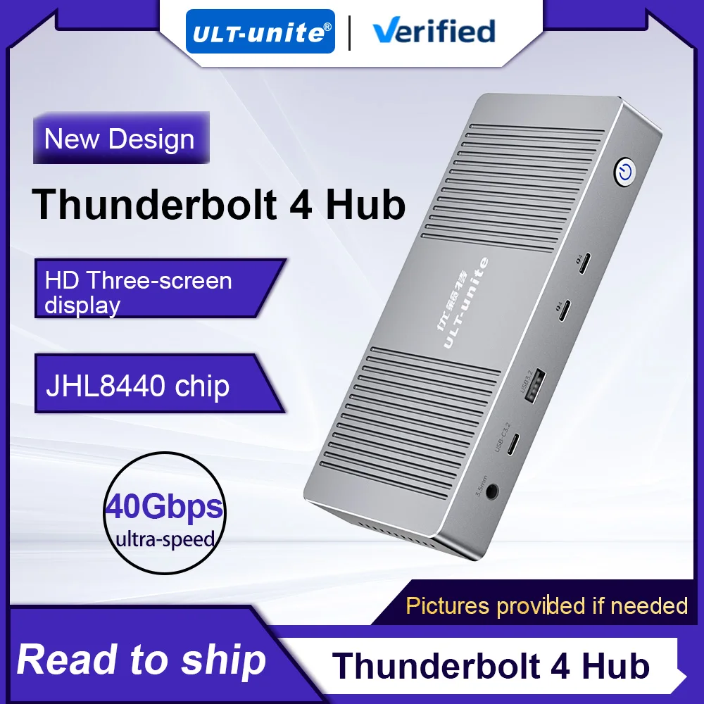 

2025 hot sale ULT-unit 12-in-1 Thunderbolt 4 USB Hub Thunderbolt 4 Docking Station Supports 4K 60Hz Display Compatible for s/