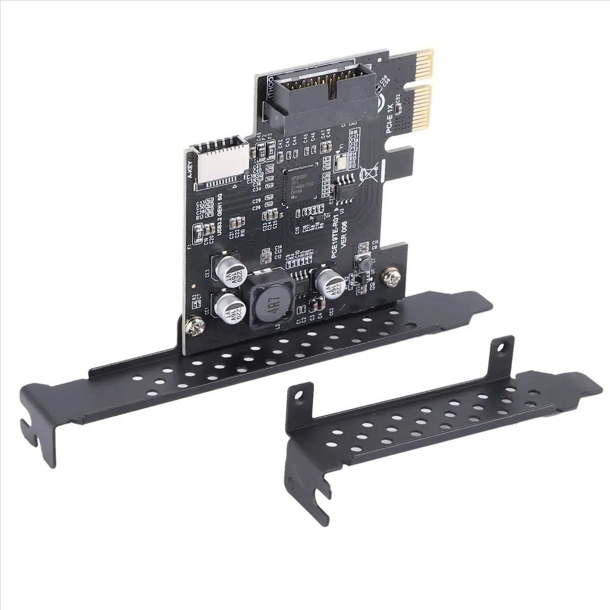 ABAN PCI-E 1X To USB 3.2 GEN1 5Gbps 20Pin Front Panel Header (To Type-C Front Panel Header) Front Panel Connector Riser Card