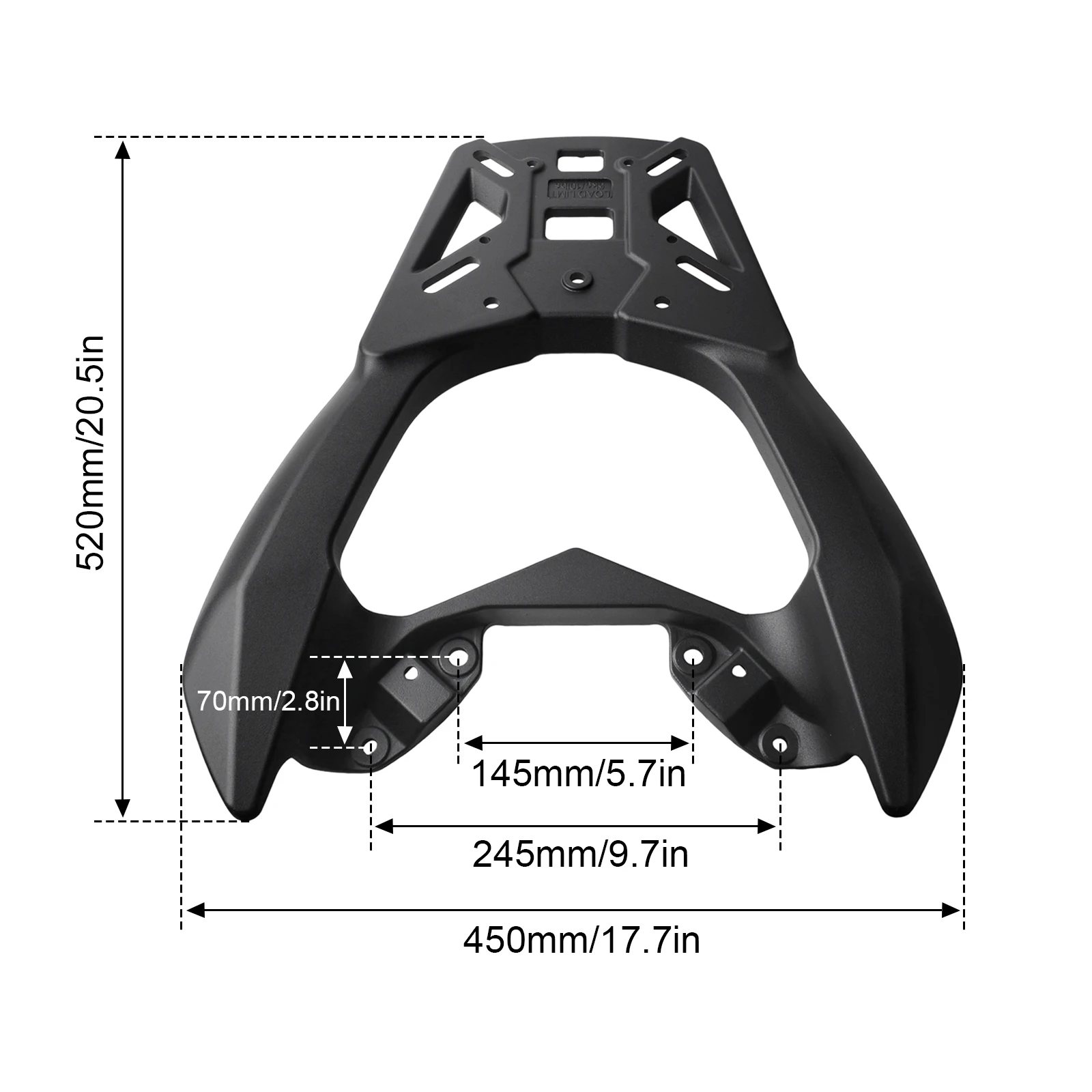 

Motorcycle Rear Luggage Rack For Nmax155 2017-2025 Heavy Duty Aluminum Alloy Extra Storage Space Bolt‑On Direct Fit