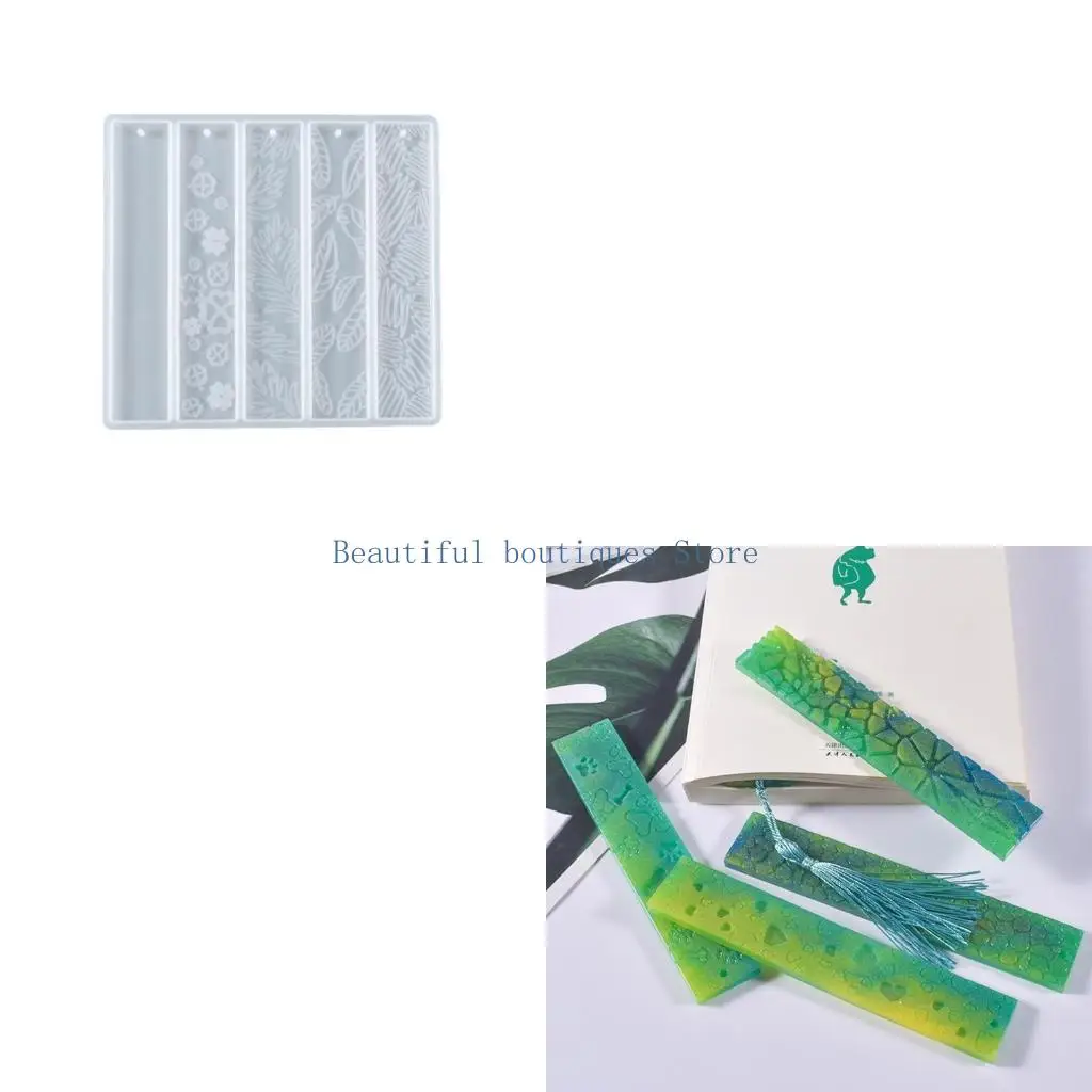 U4LF Resin Molds Rectangle Transparent Resin Molds Silicone Mold for DIY Art Crafts Jewelry Making Molds