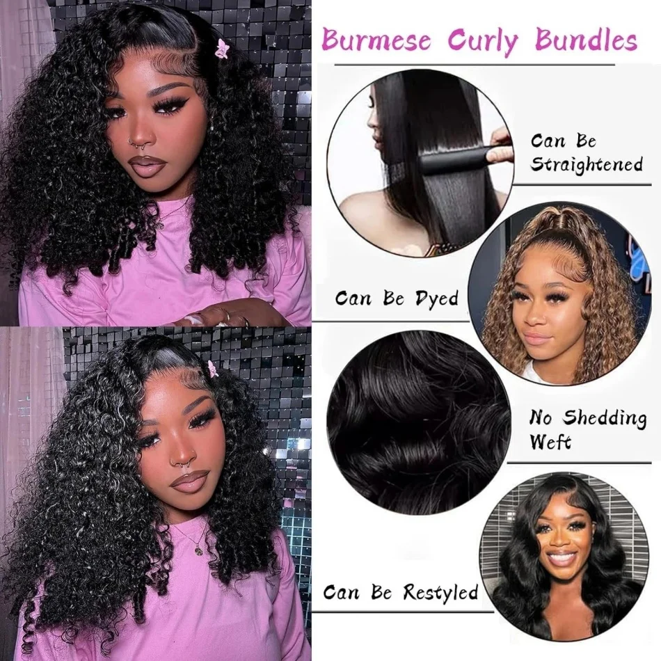 Thumbnail 3 - #77 Curly Human Hair Extensions Deals & Discounts