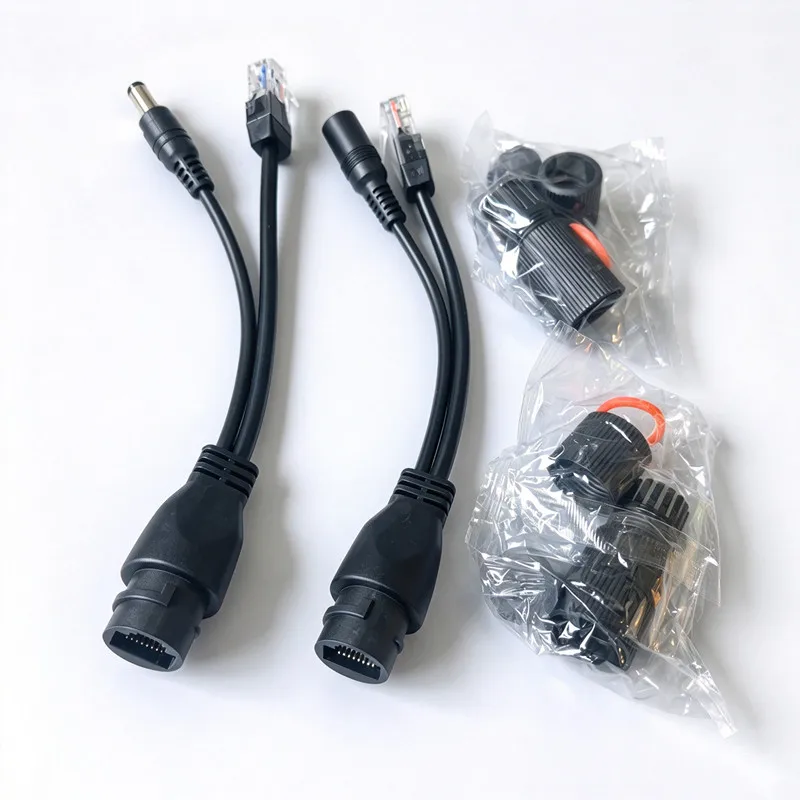 1/2/5/10Pairs POE Cable Passive Power Over Ethernet Adapter Cable POE Splitter Injector Power Supply Module 12-48v For IP Camera