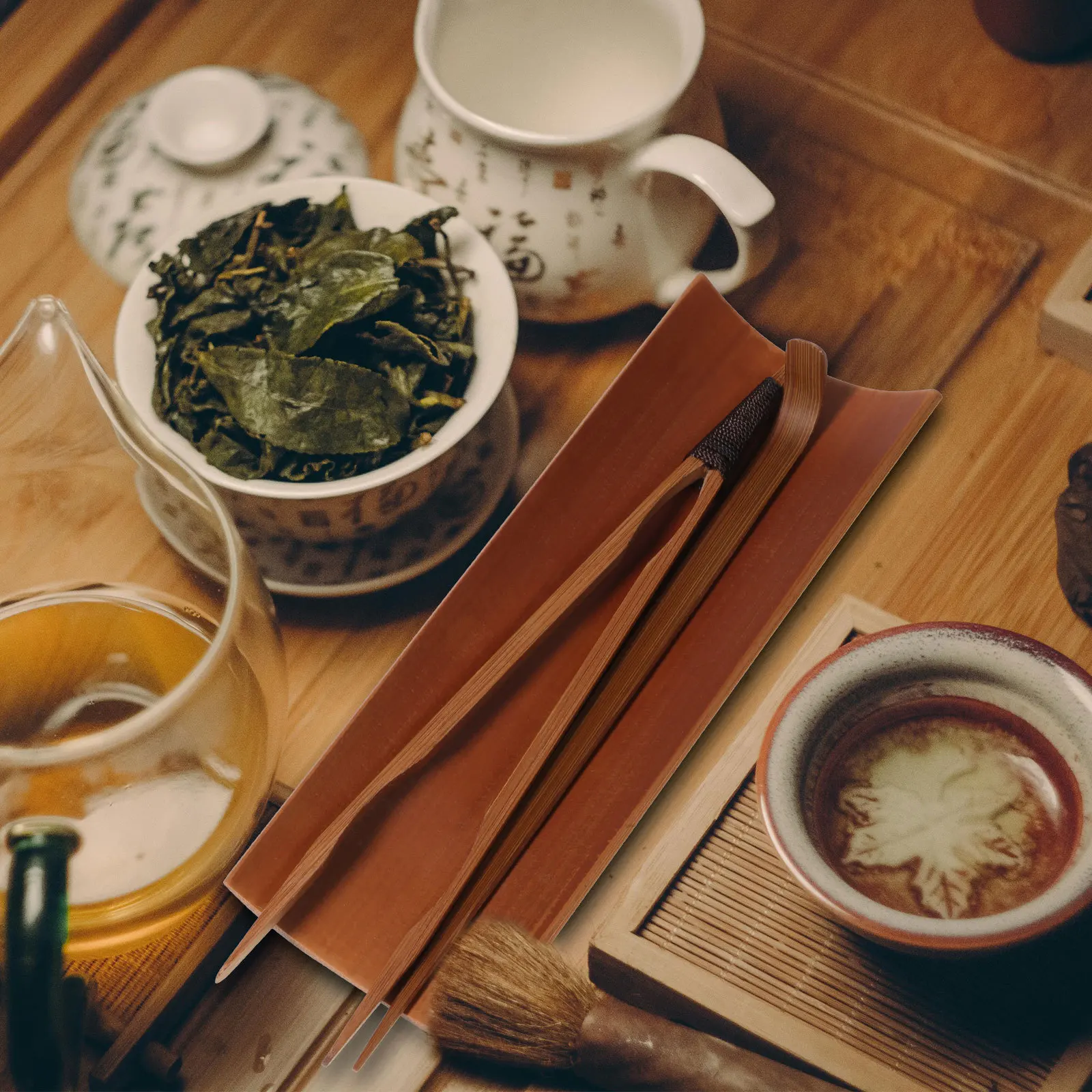 

Three Piece Set Bamboo Spoons Strainer Loose Bamboo Tea Ceremony Utensil Set Scoop Gongfu Utensils Chinese Tea Ceremony Tools