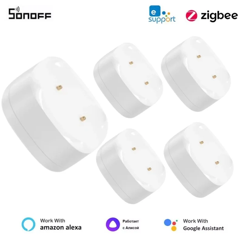 SONOFF SNZB-05P Water Leak Sensor With Detection Cable 5-Year Battery IP67 Waterproof Smart Alarms Works With Alexa Google Home