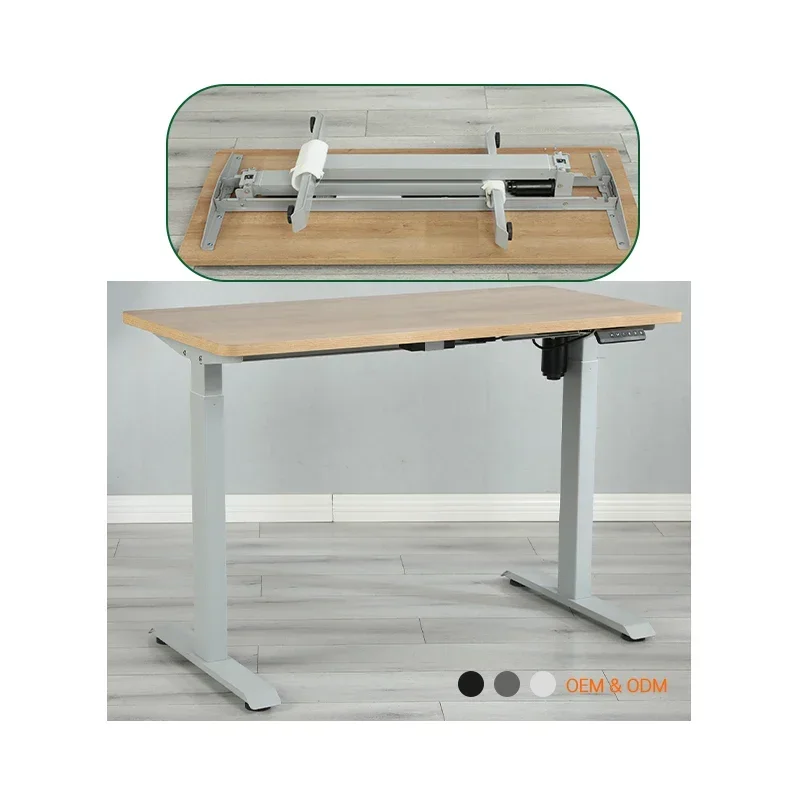 

2026 single motor office electric adjustable height children tables standing computer desk