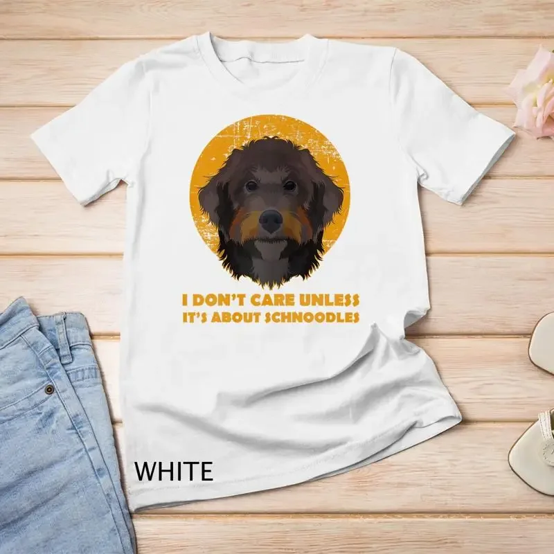 Dog Parent I Don t Care Unless Its About Schnoodles Raglan Unisex T shirt