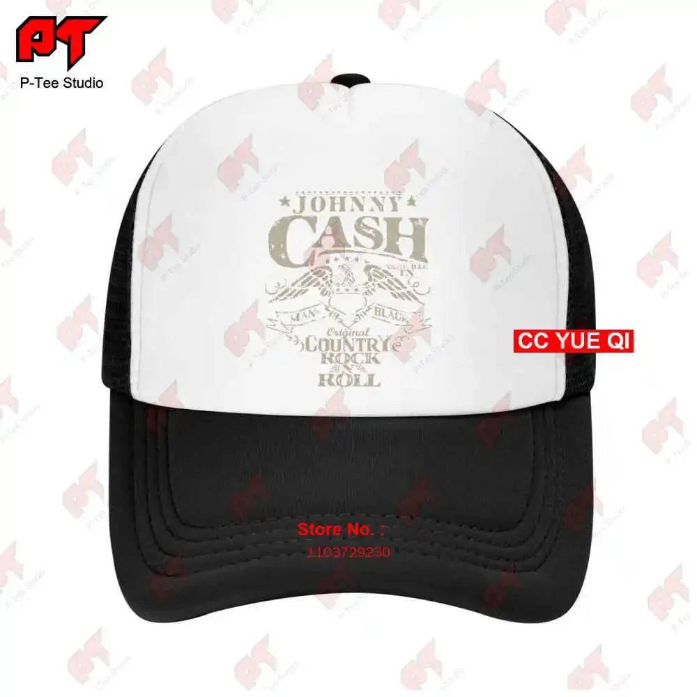 Johnny Arts Cash Music Country Rock N Roll Baseball Caps Truck Cap OXPF