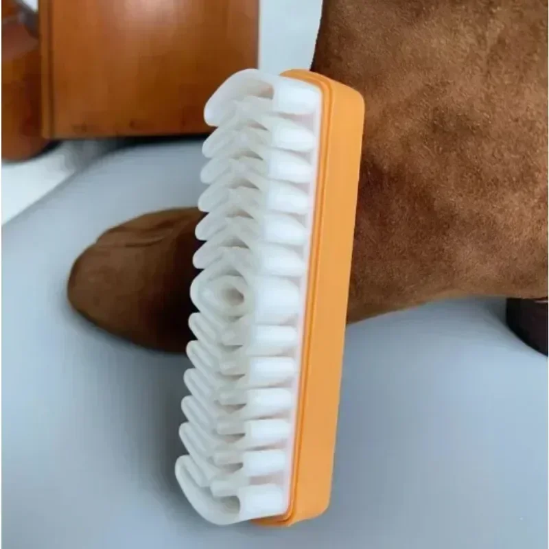 Leather Brush for Suede Boots Bags Scrubber Cleaner White Rubber Crepe Shoe Brush Household Necessary High Quality