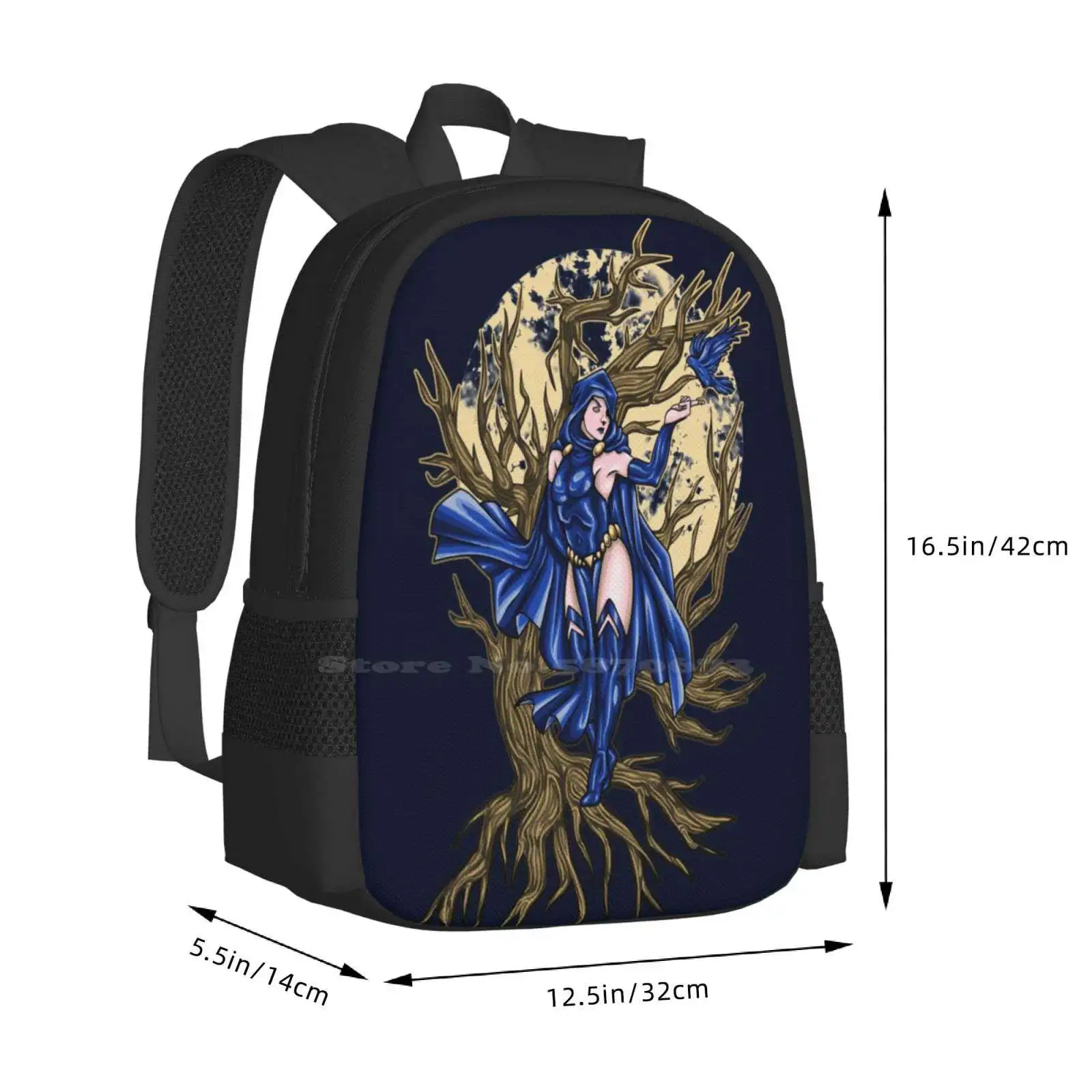 Raven Superhero Student Bag, Mochila Unisex, Novidades