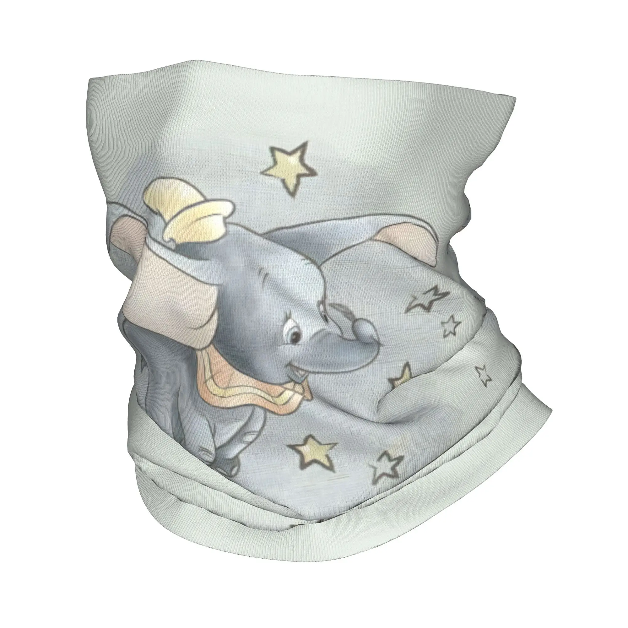 Custom Anime Dumbo  Bandana Neck Gaiter for Hiking Cycling Men Women Wrap Scarf Movie Balaclava Warmer