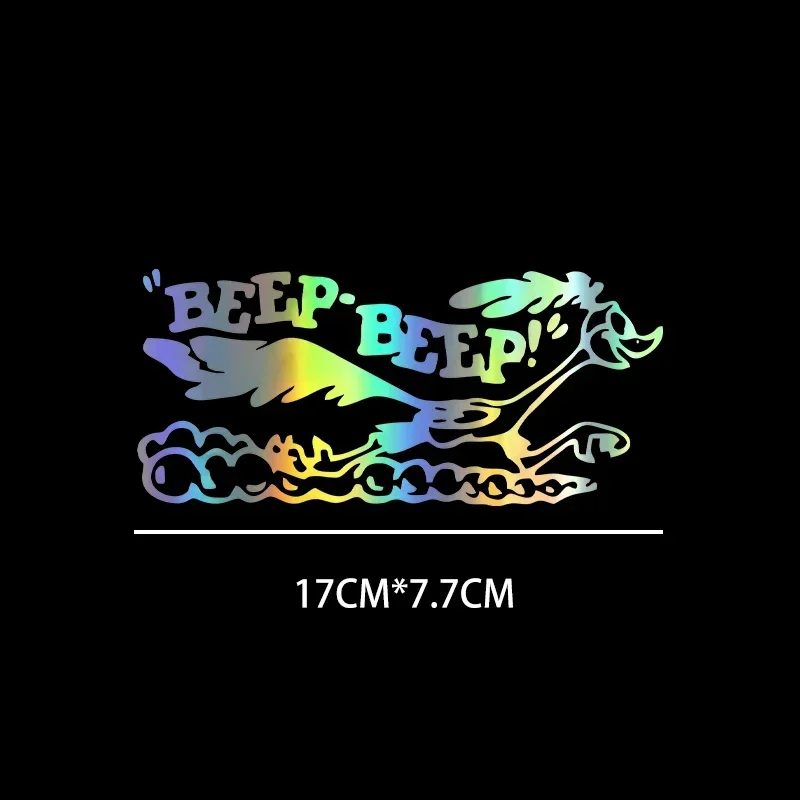 17x7.7cm Road Runner Sticker Cartoon Old Fast Car Truck Laptop Viny Accessories Deca Car Decorative Accessories