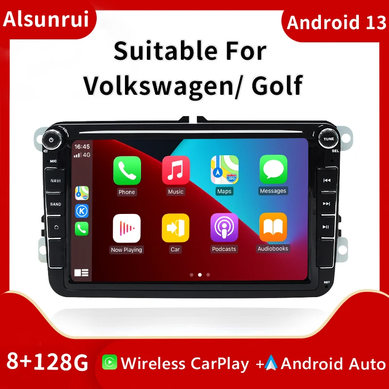 2 din Android 12 Car Radio For Amarok Volksagen VW Passat B6 B7 CC T5 Skoda Octavia2 Tiguan Seat Leon Golf 56 Multimedia Carplay