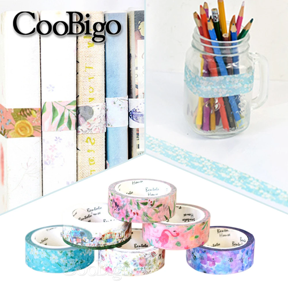 Spring Sakura Washi Tape Diy Decoration Scrapbooking Planner Masking Tape Adhesive Tape Label Sticker