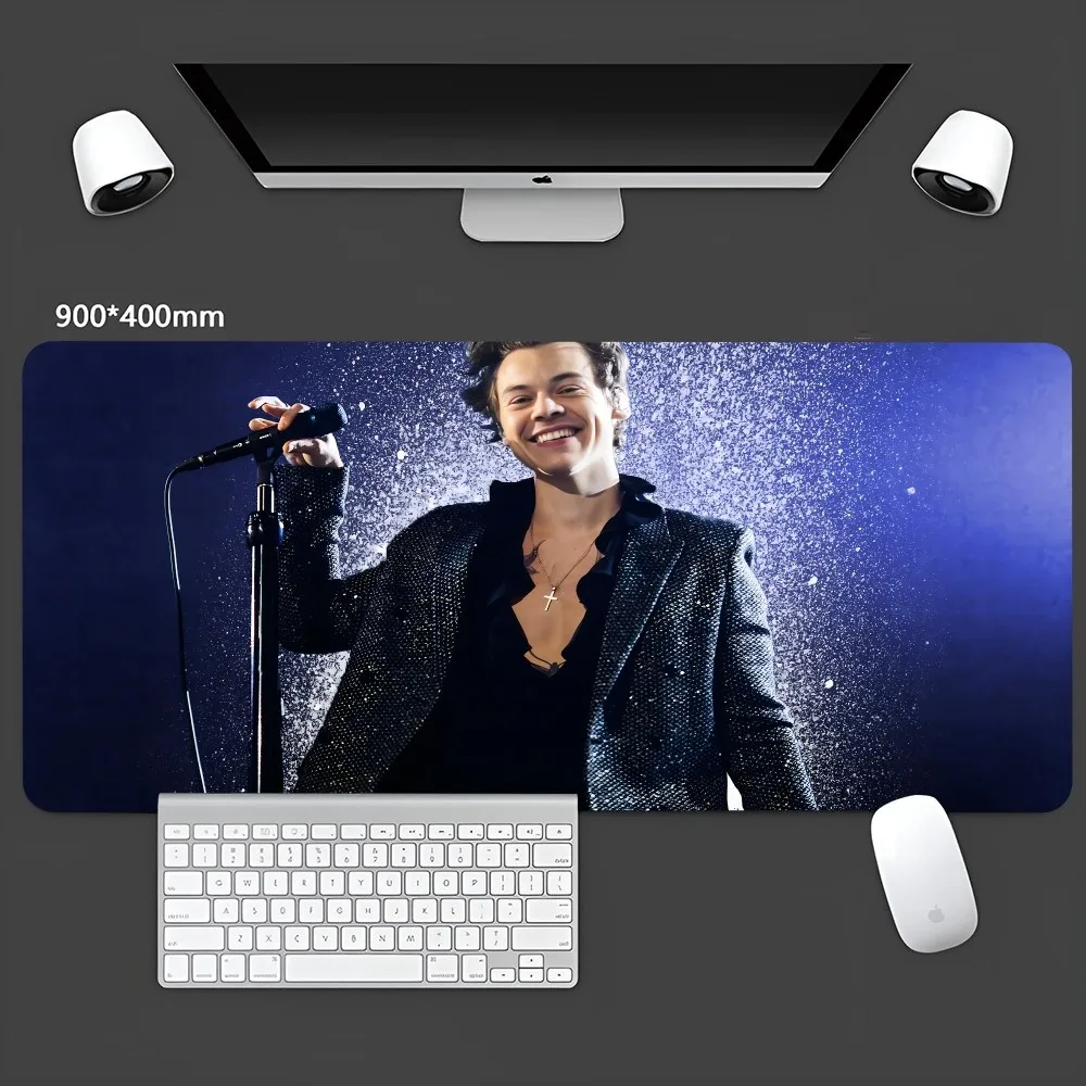 

S-Singer h-HaRRy s-Styles Mouse Pad Large Gamer Mousepad Keyboard Mat XXL Mouse Mat Accessories Rubber Desk Mat 400x900x5mm