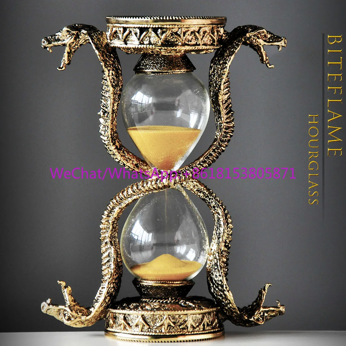 15-minute timer, snake-shaped creative ornament, home decoration, gift for men and girlfriends