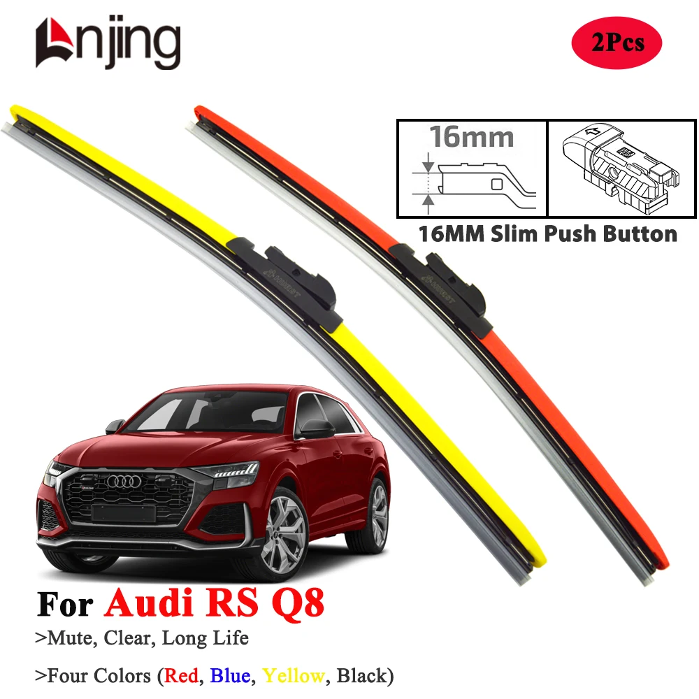 

LNJING Colorful Wiper Blades For Audi RS Q8 SUV 2019-Now