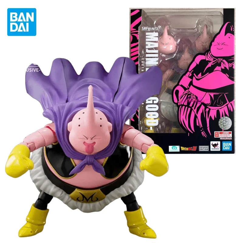 Bandai-Modèle de figurine d'action Bandai Anime, SHF Dragon Ball Series, Majin Buu Limited Edition, Collection de jouets, Cadeaux authentiques, En stock