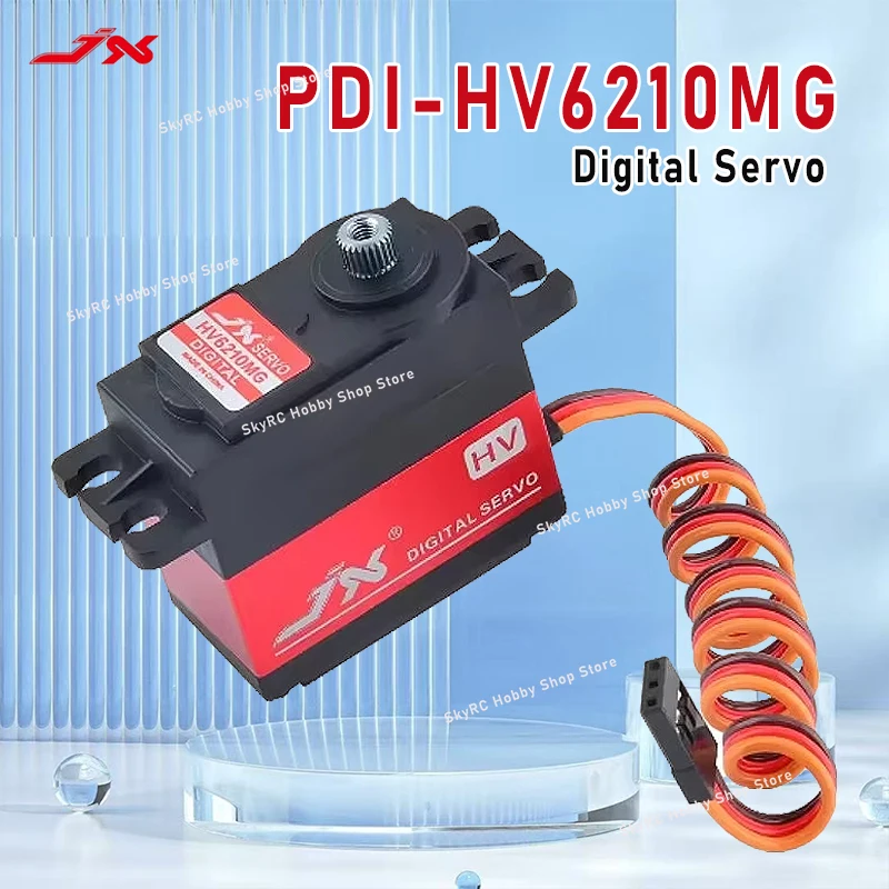 

Сервопривод JX PDI-HV6210MG 10 кг 7,4 В 120 градусов Металлическая шестерня Бесщеточный Стандартный RC Сервопривод с сервоприводом для 1/8 1/5 RC Car