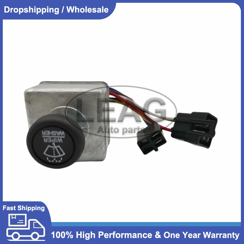 Nuevo interruptor de limpiaparabrisas con perilla para Peterbilt 220 378 379 387, interruptor de control de limpiaparabrisas de 6 pines 577.75633 7560026 75600-26
