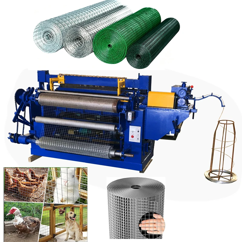 Automatic High Productivity Roll Mesh Welded Wire Mesh Welding Machine for Construction Use 0.5-2.5mm Building Materials