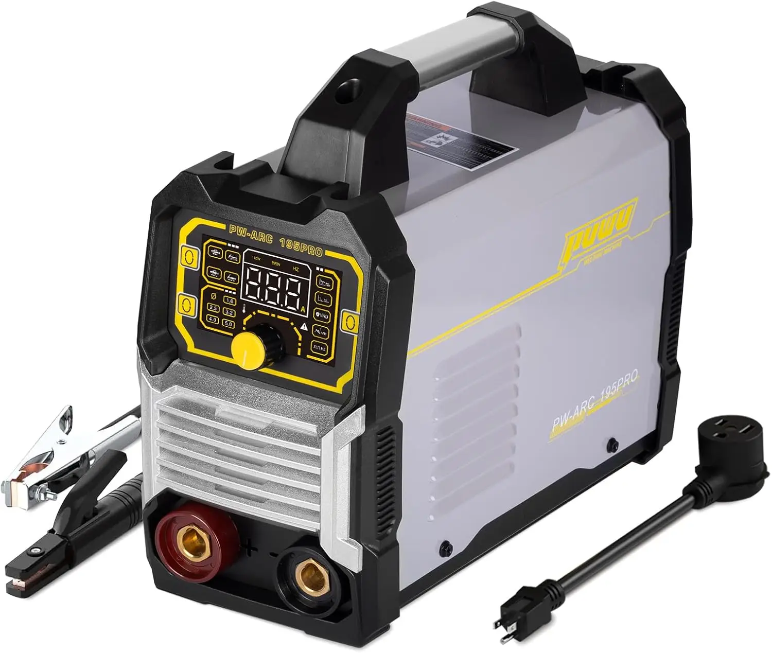 

195Amp 3-in-1 Welder: Stick, Lift TIG, Pulse TIG with Dual Voltage & Synergic Control for Portable Use