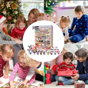 Sanrio Natal Advent Calendar, Hello Kitty, Kuromi, Action Figure Small PVC, countdown toy Box, girls' birthday gift, lovely, 24pcs 8 Main Sales Calendar - №5