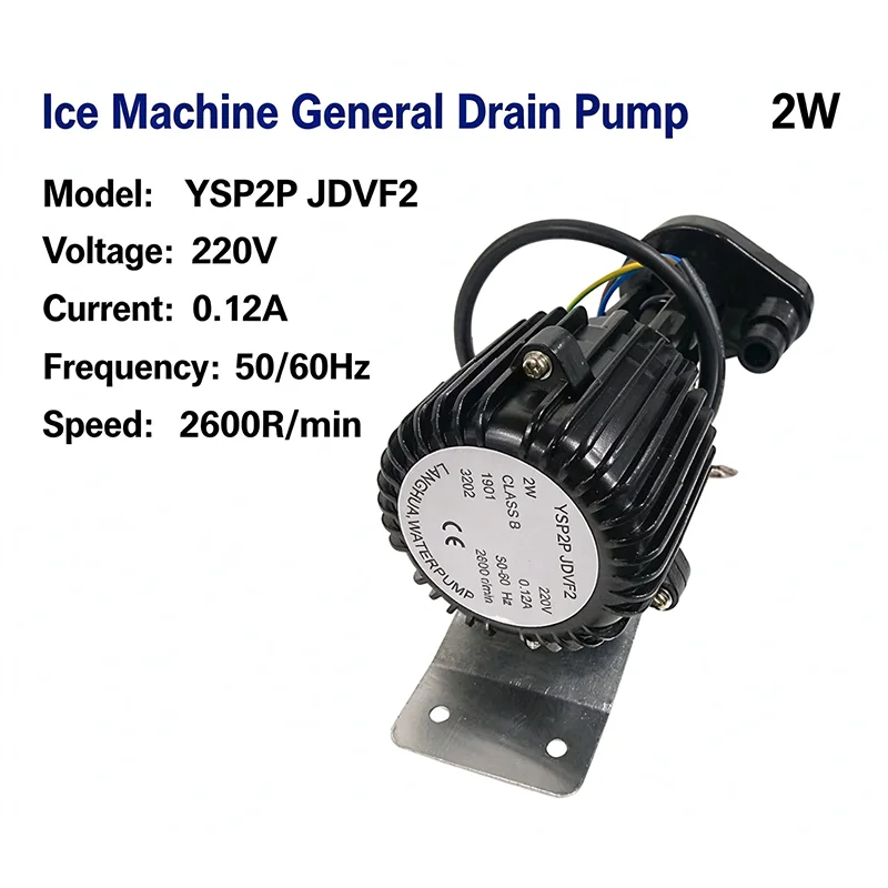 YSP2P JDVF2 2W Ice Machine Circulation Pump Universal Replacement Water Pump for Ice Maker
