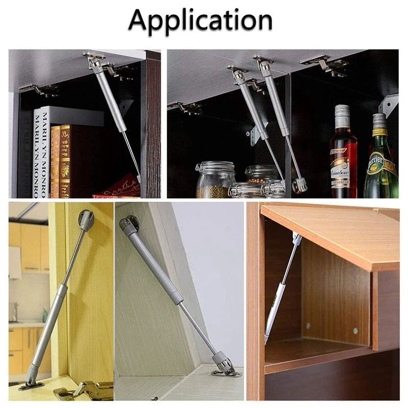 Cabinet Door Support Heavy Duty Gas Lift Strut Soft Close Cabinet Door Gas Strut Stay Hinges 100N For For Flap Fittings