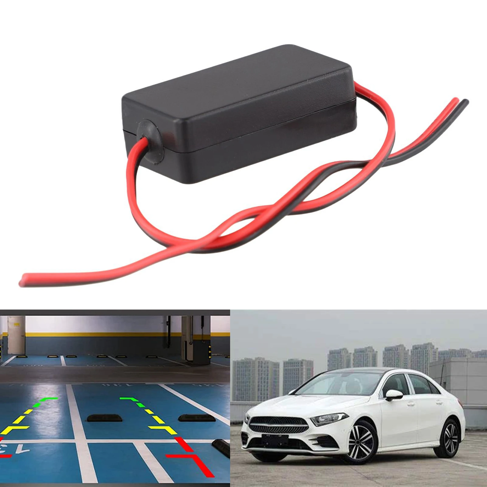 

1pcs Reversing Reverse Camera Power Filter Stabiliser Relay Canbus Anti Flicker Professional Manufacturing Stable Performance