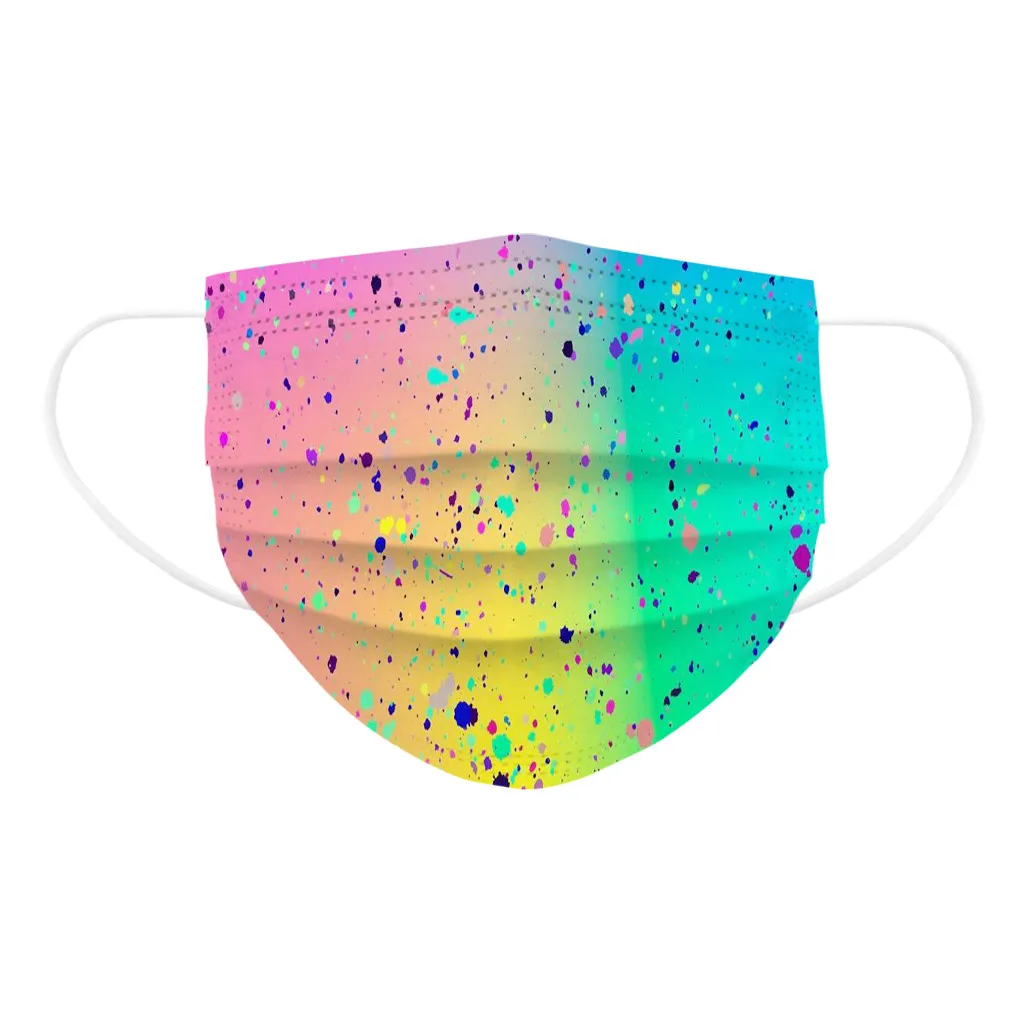 أقنعة مطبوعة للأطفال يمكن التخلص منها 50 قطعة/100 قطعة أقنعة أطفال كرتونية ملونة يومية شعبية عملية محمولة متعددة الألوان #5