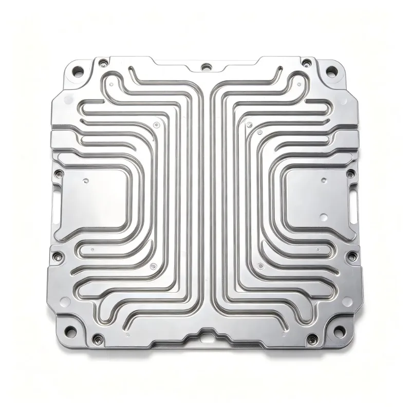 A360 Die‑cast Aluminum Polished Liquid Cooling Plate for Energy Storage Battery Industrial Cooling System Accessories