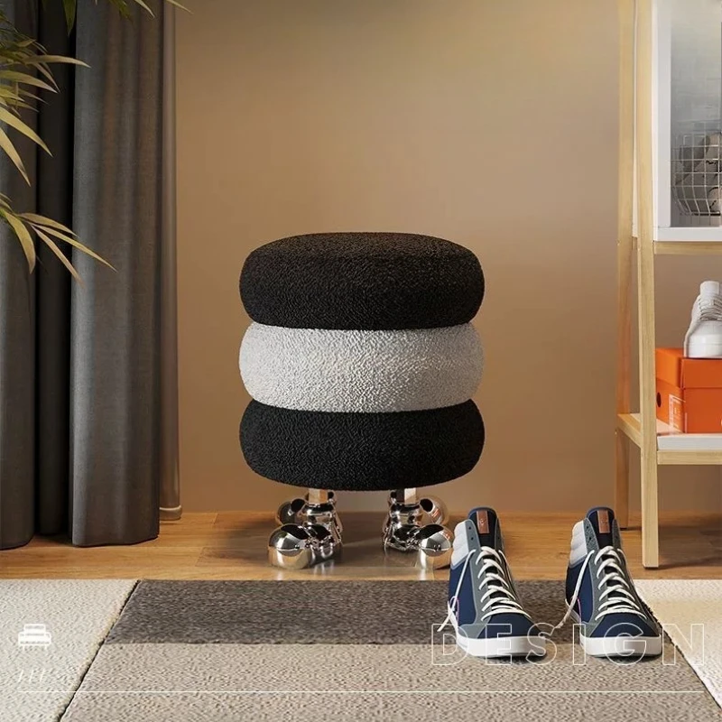 Creative Multi-layer Vanity Stool Luxurious Upscale Soft Vanity Stool Packaging Home Furniture Taburete De Maquillage ZY40HZD