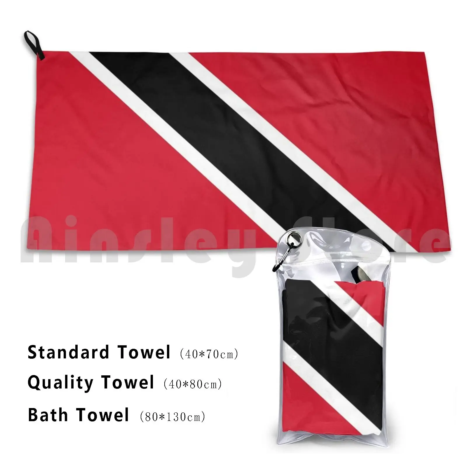 Banderas de Trinidad y más toalla personalizada Toalla de baño Bandera de Trinidad Bandera de Trinidad Trinidad Trini