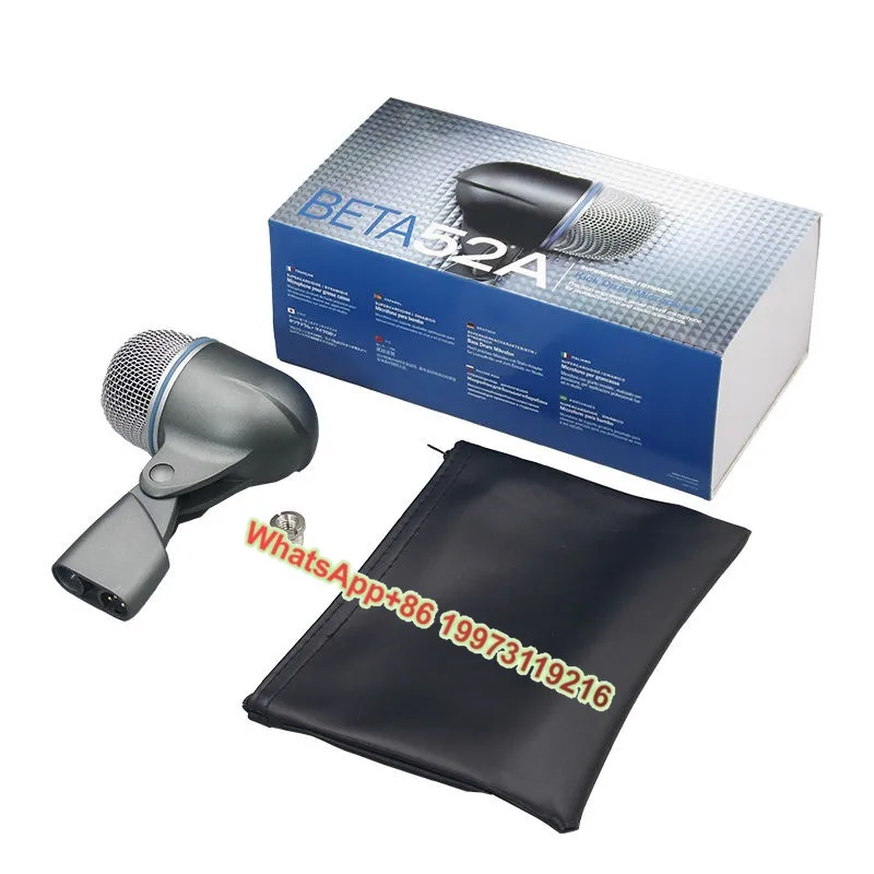 

Beta52A Instrument Microphone Beta 52A Dynamic Kick Drum Wired Microfone Supercardioid MIC Connector Base for Beta 52a