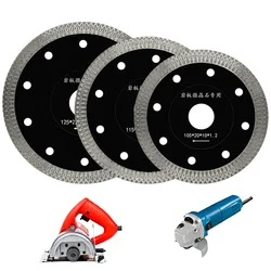 Turbo Diamond Saw Blade, Granito e Mármore Cutting Disc, Porcellanato Tile Ceramic Blades, Angle Grinder, 4 tamanhos