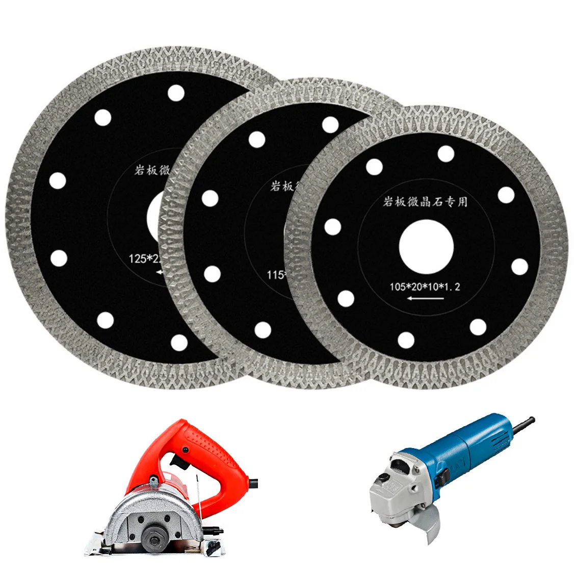 Turbo Diamond Saw Blade Granite Marble Cutting Disc Porcelain Tile Ceramic Blades 4 Sizes for Angle Grinder Diamond Saw Blade