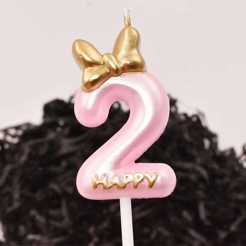 

Number Candle Pink Birthday Candle Girl Happy Birthday Cake Topper Baking Celebration Reunions Anniversary Party Supplies