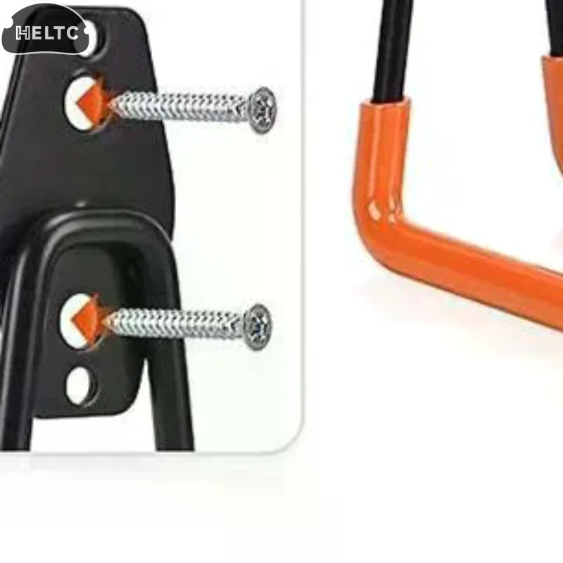 Heavy Duty Wall Mount Iron Hook Garage Organizer Bicycle Ladder Hanger Anti Slip For Garden Tools Home Workshop