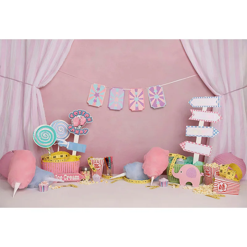 Фон для конфетного бара, фотография, мороженое, вечерние, пончик, детский день рождения, портрет, торт, воздушный шар, фон, декор для фотостудии