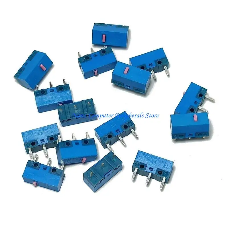 F68C 2pcs / Pack Original Pink Dot Mouse Microswitch 80 Million Clicks Life Mouse Momentary Push Button Micro Limit Switch