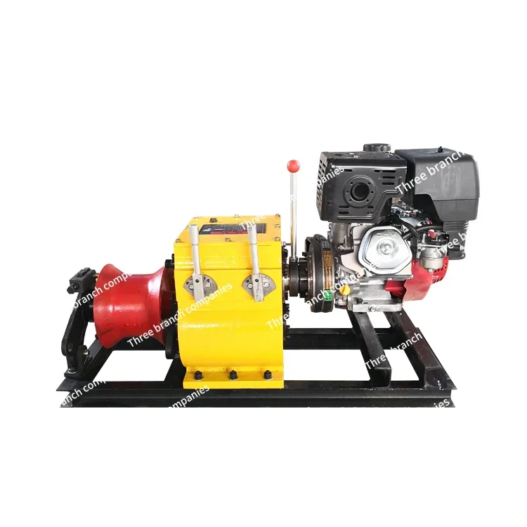 Diesel Grinder Motor Grinder Pulls Power Cable 3 Tons Gasoline Pulls Wood Transport Material Machine