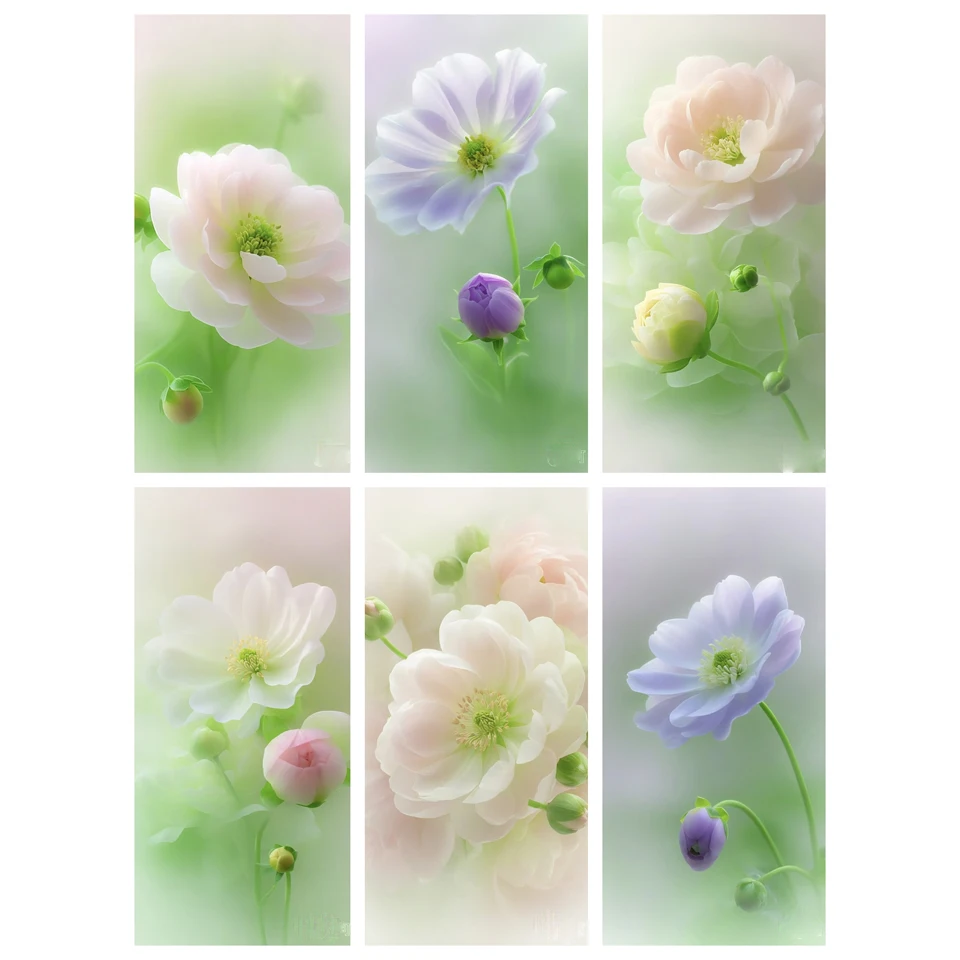 

5DDIY Diamond Painting Dreamy Delicate Flower Embroidery Full Diamond Picture Inlaid Rhinestone Home Decoration