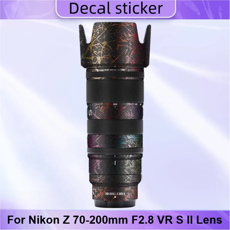 

Защитная виниловая пленка-наклейка для объектива Nikon Z 70-200mm F2.8 VR S II, защитное покрытие для корпуса объектива Z70-200F2.8 II