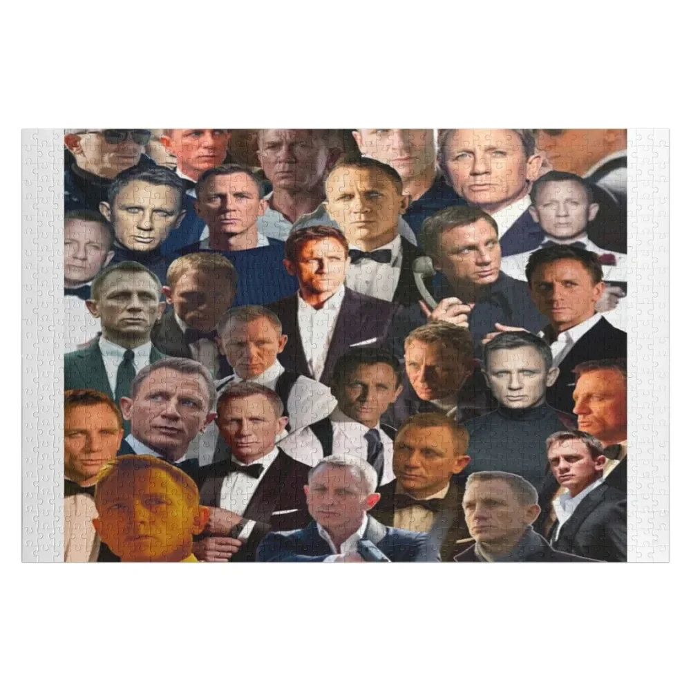 Daniel Craig Photo Collage Jigsaw Puzzle Animal Personalize Puzzle